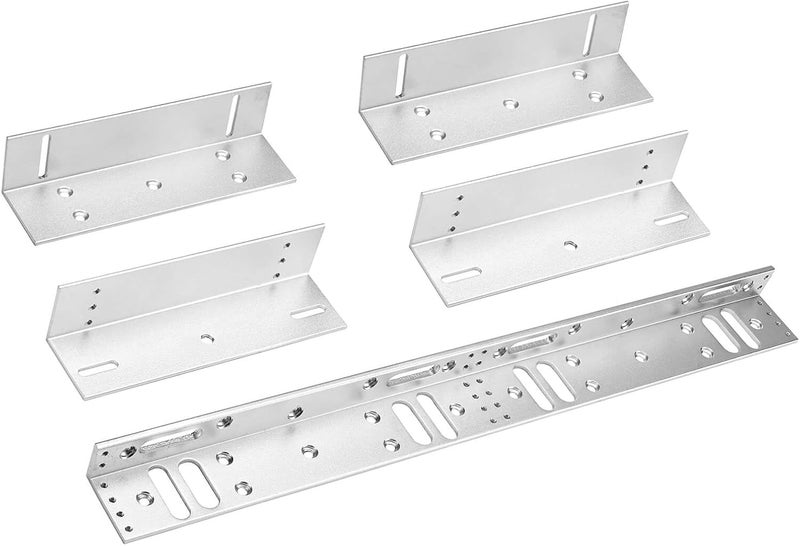 YANWIN Z and L Bracket for Dual Door Magnetic Lock 600lbs Holding Force Electromagnetic Lock Double Door Access Control System - Image 1